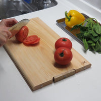 Tosaryu Shimanto Hinoki Wooden Cutting Board with Stand