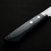 Masutani Hamono VG10 Kokuryu Damascus Tsuchime Nakiri Knife 165mm Blue Pakka Wood Handle