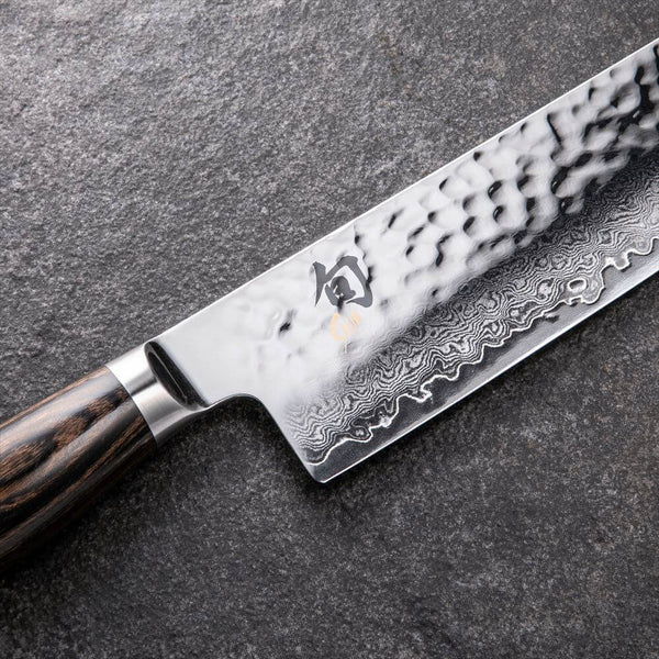 KAI Shun Premier Series 33-Layer VG-MAX Damascus Hammered Nakiri Knife 140mm