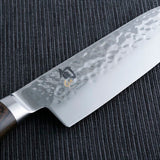 KAI Shun Premier Series 33-Layer VG-MAX Damascus Hammered Santoku Knife 180mm