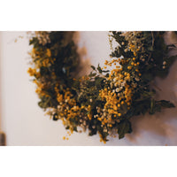 Afterwork Florist limited edition baby's breath acacia small fresh wreath