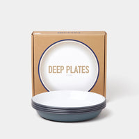 Falcon Enamelware Deep Plate Set 22cm - 4 pcs