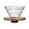 Hario V60 Olive Wood Glass Dripper