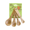 Talisman Designs Beechwood Measuring Spoons - Animal Pattern