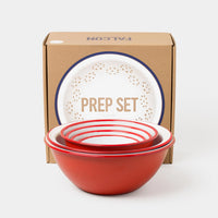 英國Falcon Enamelware 珐瑯調理盆 瀝水盆 6件套裝 Prep Set