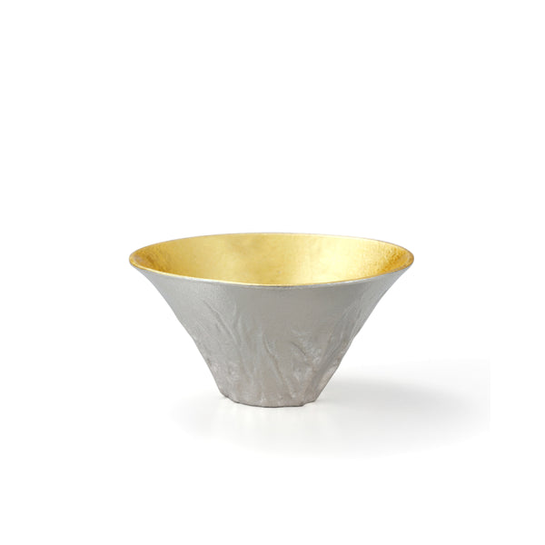 日本【能作】金箔富士山風情純錫清酒杯Tin Sake Cup with Gold Leaf